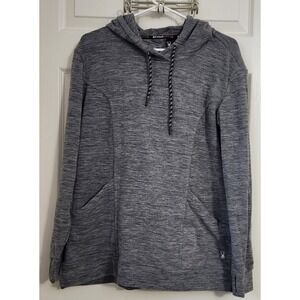 Spyder Active Heathered Gray Hoodie Women's Size L‎ Athletic Pullover B32